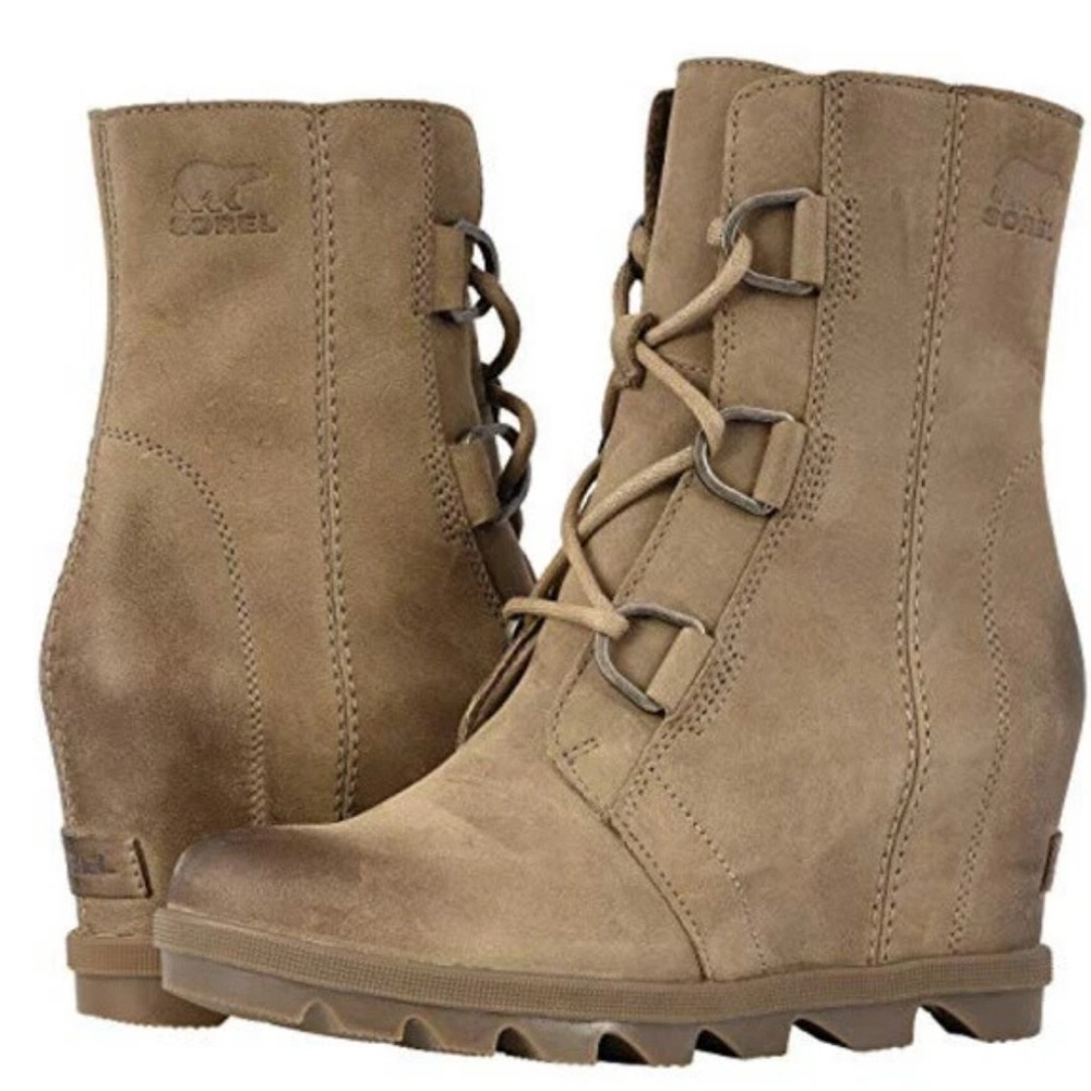 Sorel / Joan Of Arctic Wedge Mid Casual Boots Leather